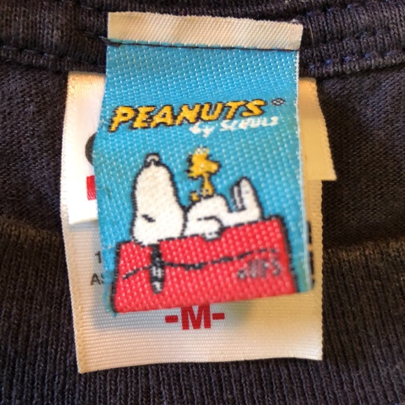 Vintage PEANUTS Size Medium 
SpellOut & characters ANVIL Cotton Official Merch - Picture 9 of 16